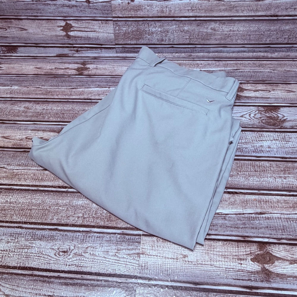 Callaway Golf Pants Mens 36x31 Gray Performance Opti-Dri Stretch Flat Front